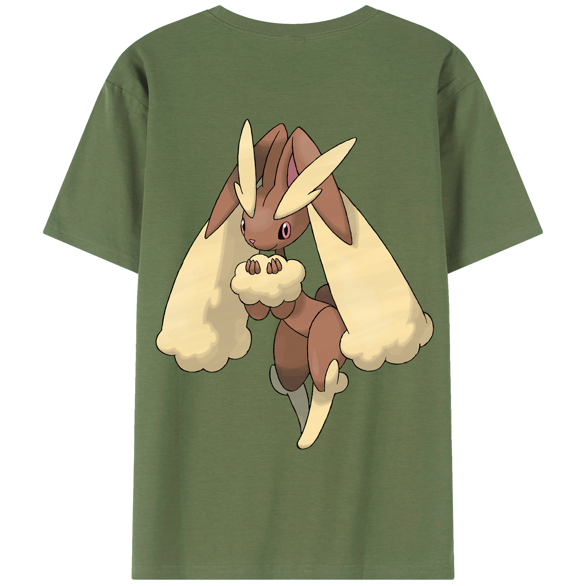 （画像用） ポケットモンスター Pokémon 綿100％ メンズ半袖Tシャツ（バックプリント） 通気性